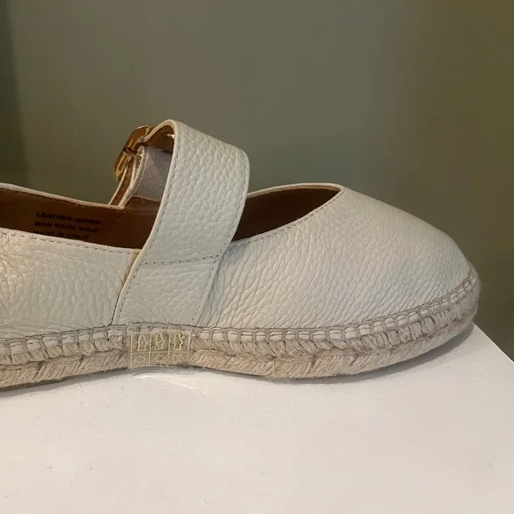Jutelia Leather Mary Jane Espadrilles NWOT - Picture 4 of 9